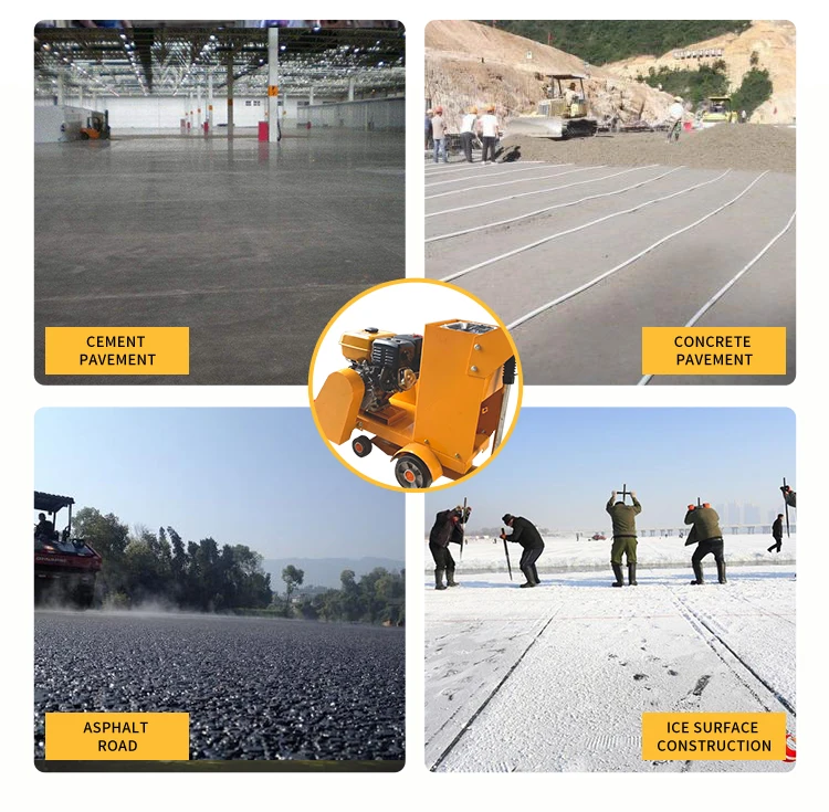 Concrete Groove Cutter Concrete Floor Crevices Making Machine Asphalt Concrete Road Cutting Machine