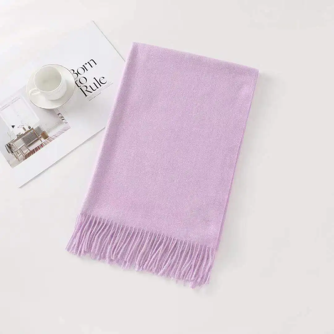 Plaid pashmina scarf egypt pashmina  cashmere scarf for women winter