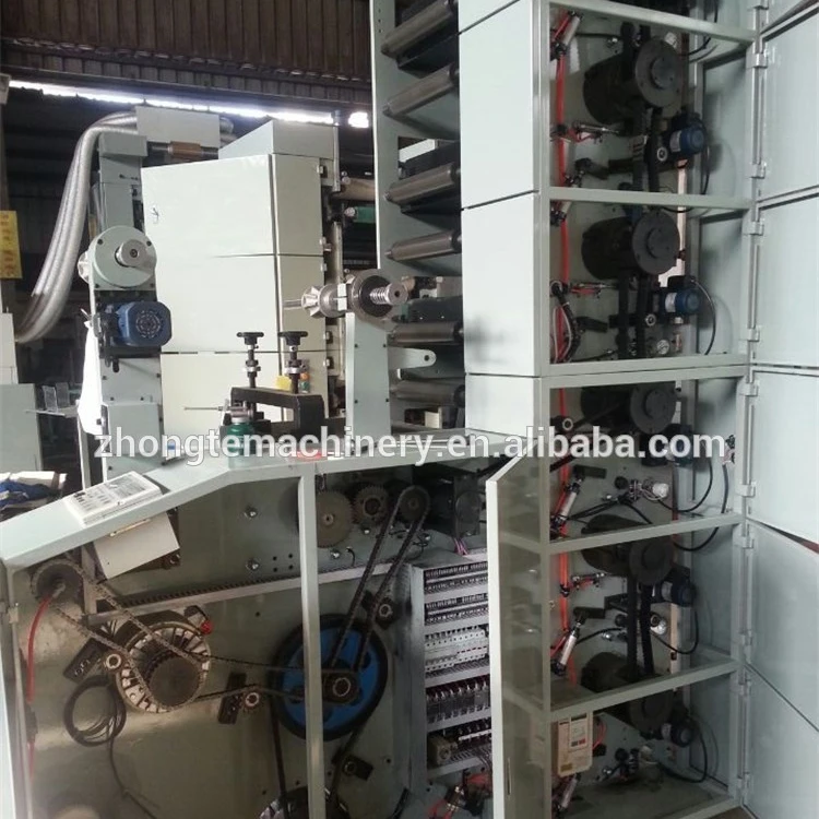 RY-320/470 6 Color Label Logo Die Cutting UV Dryer Flexographic Printer Flexo Graphic Printing Machine