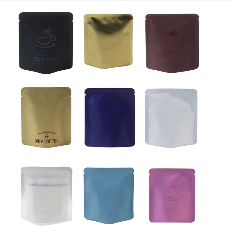 Wholesale Custom Hanging ear small Pouch Moisture-Proof Custom Drip Coffee Tea Packaging Bags