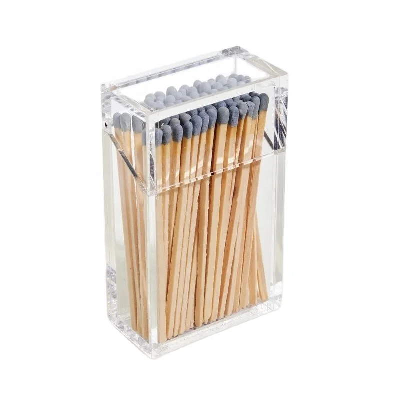 Judaica Acrylic Matches Case with Strike Paper