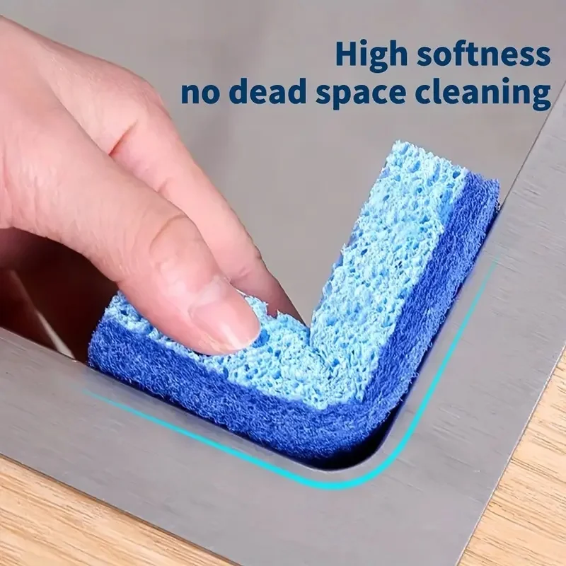 Biodegradable Wood Pulp cotton Natural Cellulose Compressed Sponges Soft Absorbent Scrubber Cleaning Sponges