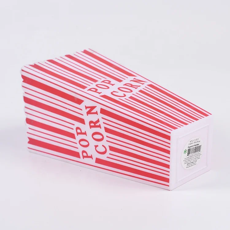 Reusable 32 oz plastic popcorn box tube custom printed popcorn bucket popcorn container box for party movie