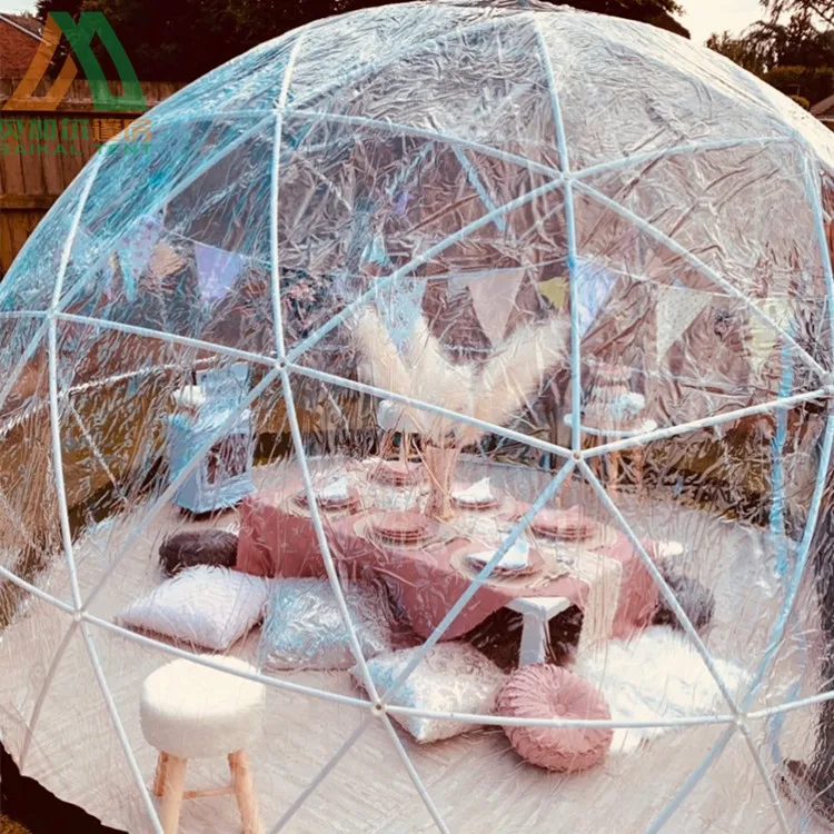 Прозрачная Роскошная уличная купольная палатка из ТПУ для сада igloo