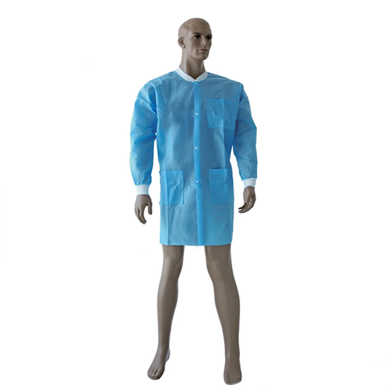 Yihe Disposable Colorful Lab Coat PP SMS Non-woven Material Uniform Protective Coverall Anti-static