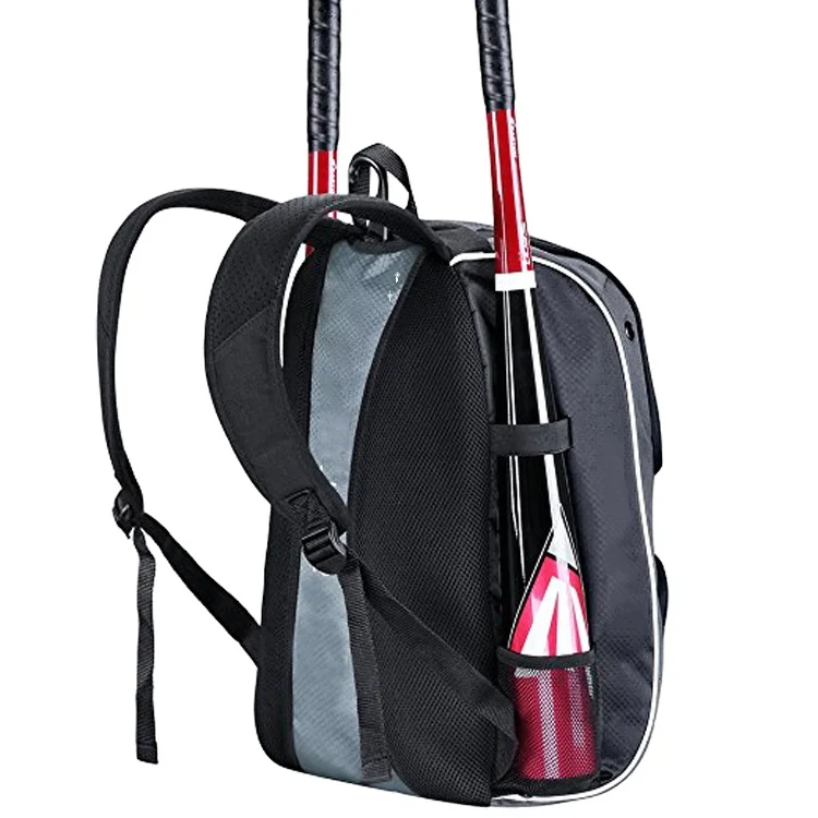 Travel Softball Equipment Baseball Backpack With Two Baseball Pat Pocket Pack Bag