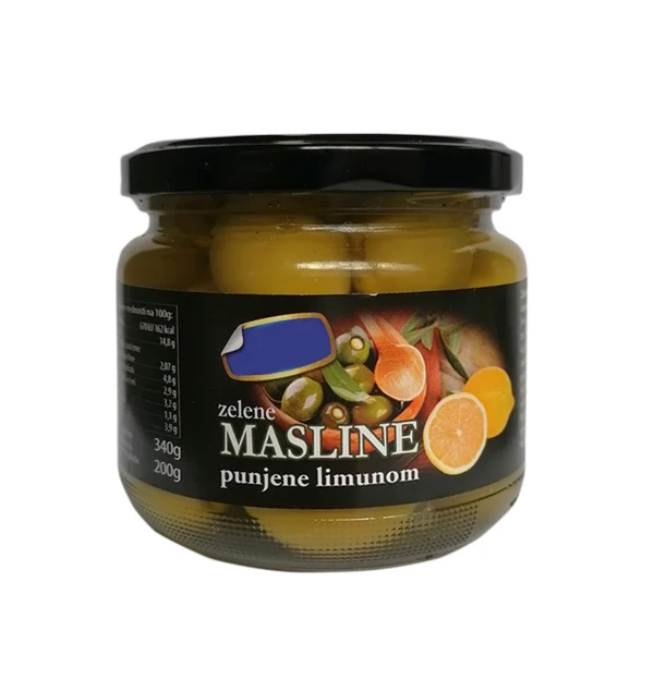 Best Taste Premium green olives stuffed with lemon high quality pitted olives for sale with competitive prices
