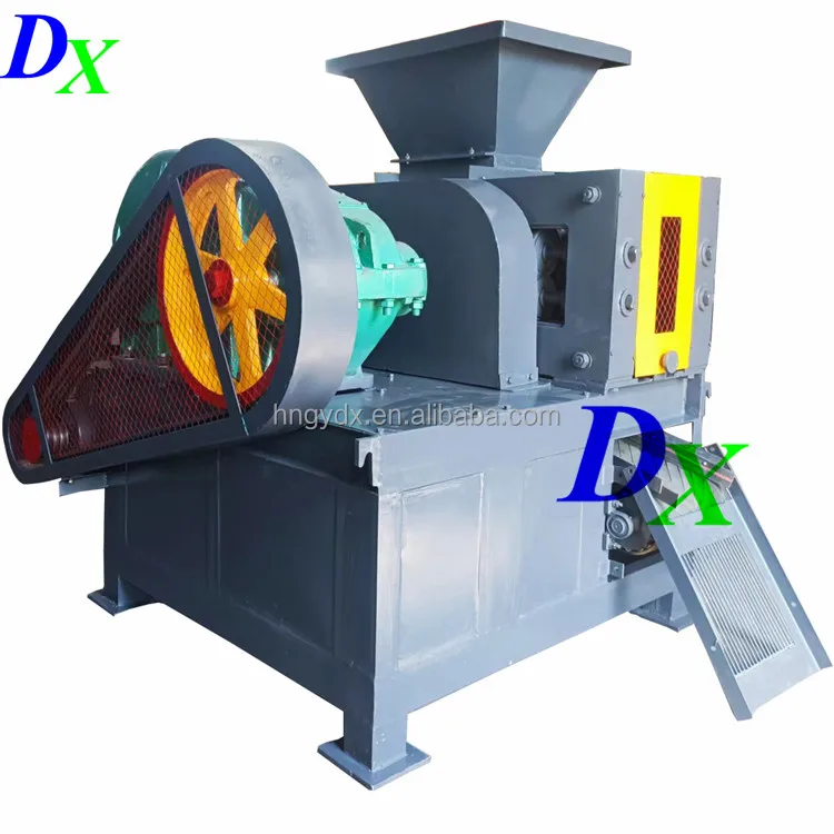 430 520 670 850 1000 type iron powder phoephogypsum calcium carbonate double rollers briquette press machine