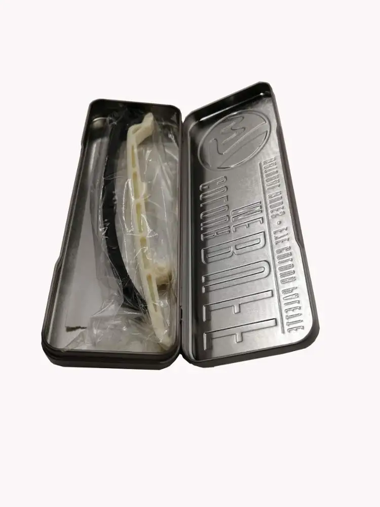 
custom Printed Rectangle Stationary Pencil Tin Box with Hinge High Quality Double Layers pencil case 