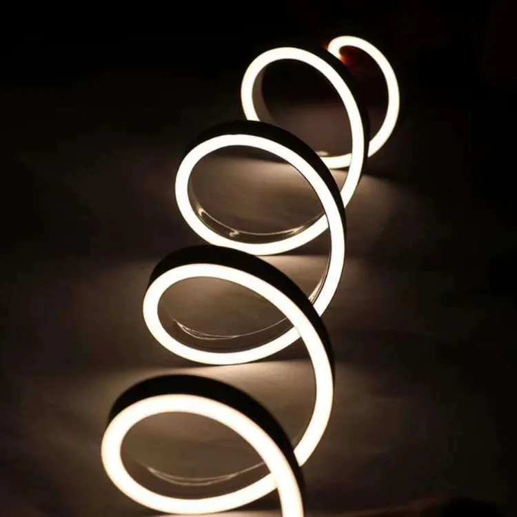 
DC24V neon strip 120leds/m warm white for room Flexible LED Neon linear lights with Aluminum Channel Clips 