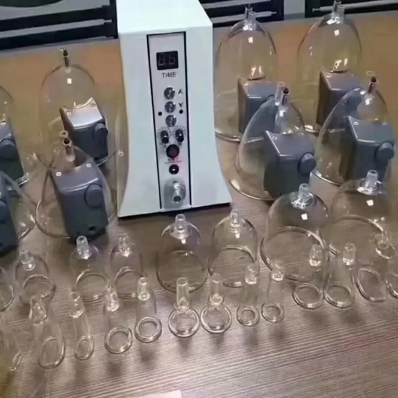 Breast enlargement device hot sucking vacuum pump nipple stretching vibrating nipple suction machine