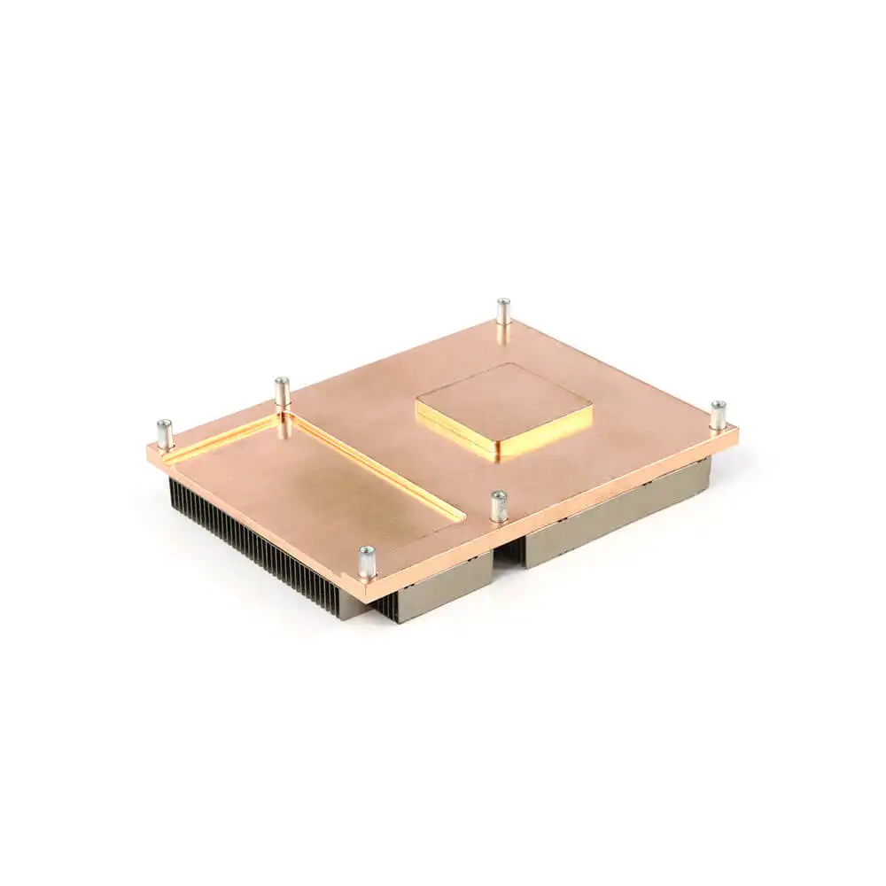 Custom Buckle Radiator 1U Copper Fin Customized 10 Silver Round Aluminum Heat Sink