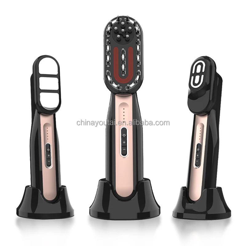 Multi Functional Facial Body Massager Scalp Massage Hair Comb Electric Red Light Therapy comb