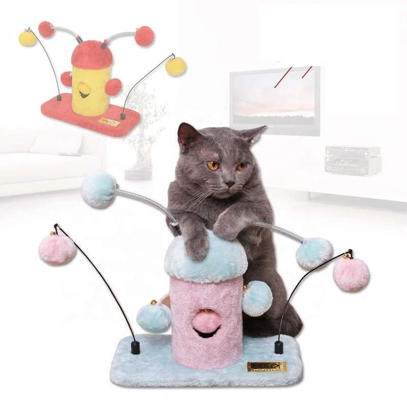 Маленькая чесалка для кошек, дерево, оптовая продажа, оригинальный дизайн, кошачья прыгающая чесалка, игрушка, кактус, дерево для кошек