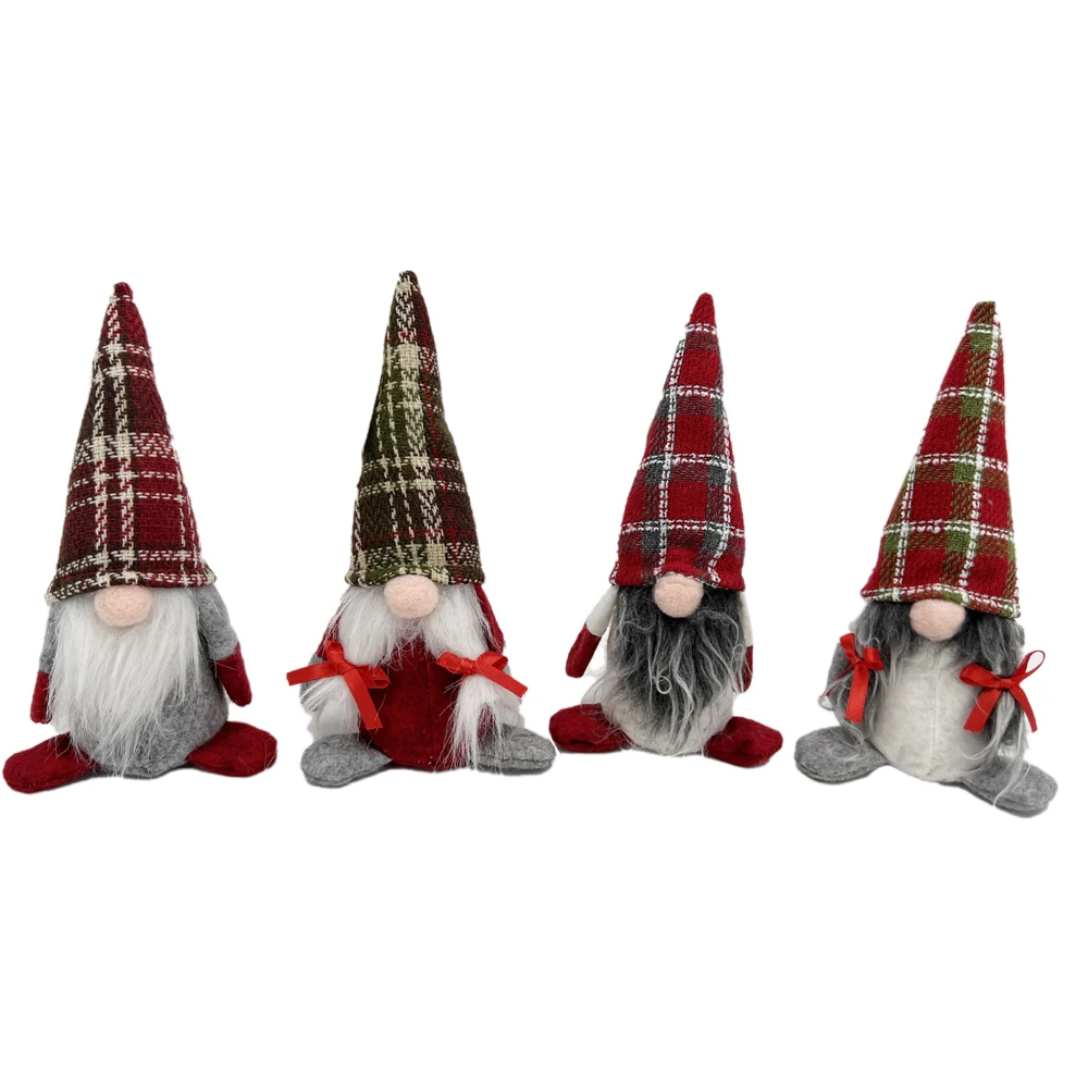 Рождественские безликие гномы плюшевые шведские tomte Санта куклы рождественские украшения для новогодней елки