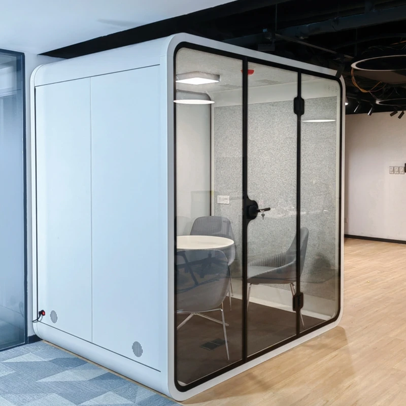 Factory Price Soundproof Booth 35db 1 To 6  Person Telephone Office Meeting Pod Soundproof Kiosk