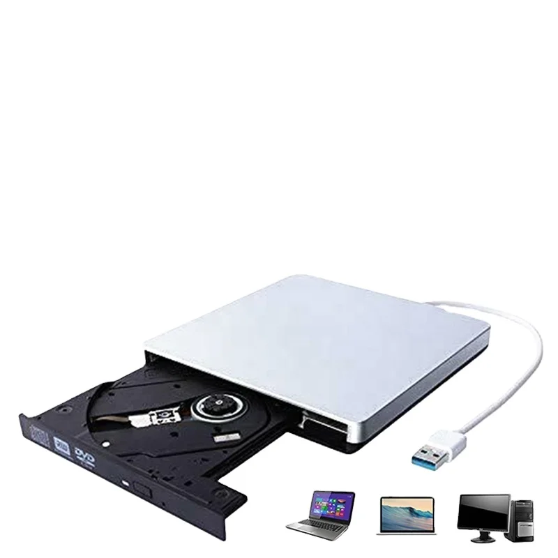 Внешний USB 3,0 DVD для ноутбука ПК портативный оптический CD DVD RW ROM плеер