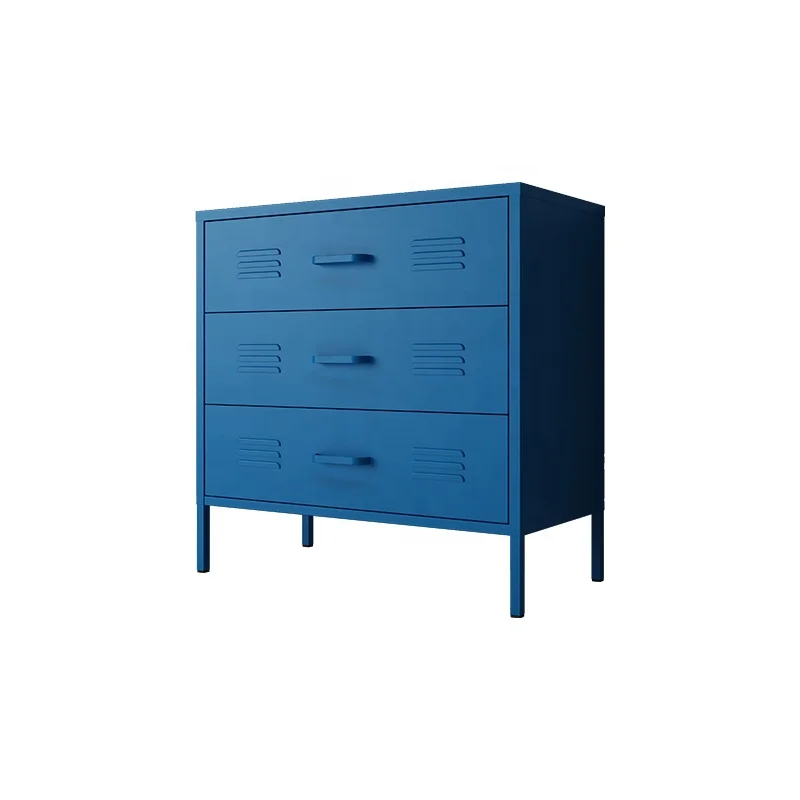 New simple 3 doors steel cabinet Storage Drawer Designer Bedroom Cabinet