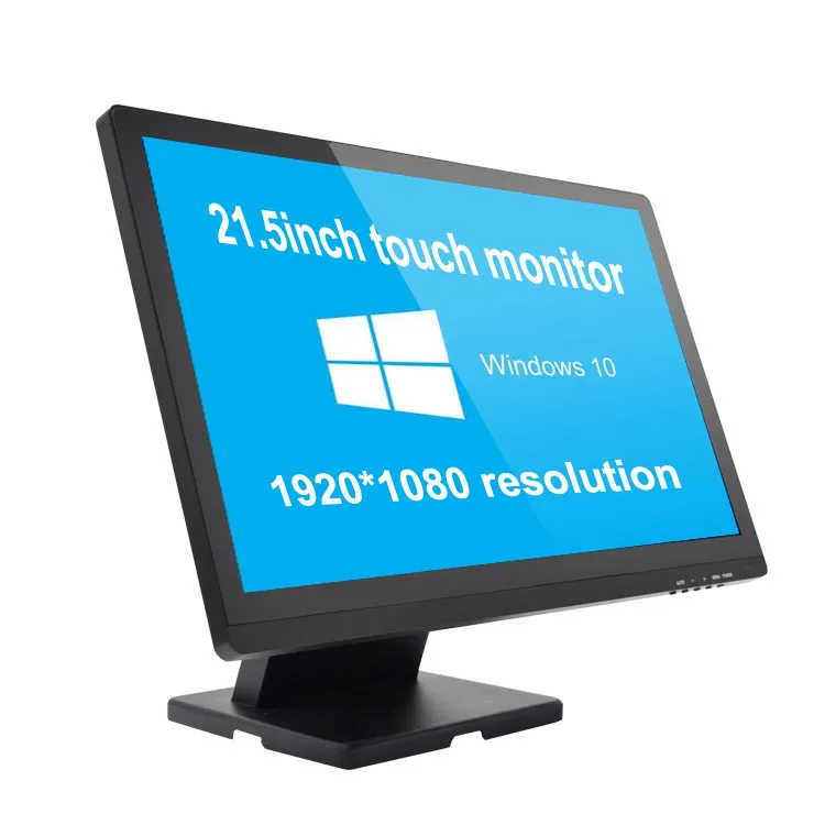 Черный пластиковый корпус широкий обзор 21 5 Дюймов разрешение 1920x1080 дешевый монитор с сенсорным