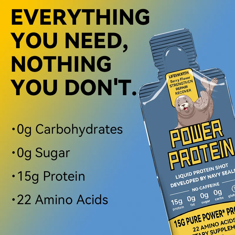 LIFEWORTH Best Sports Protein Drinking Liquid Packets 30ml High Protein Drinks Supplement Custom Label