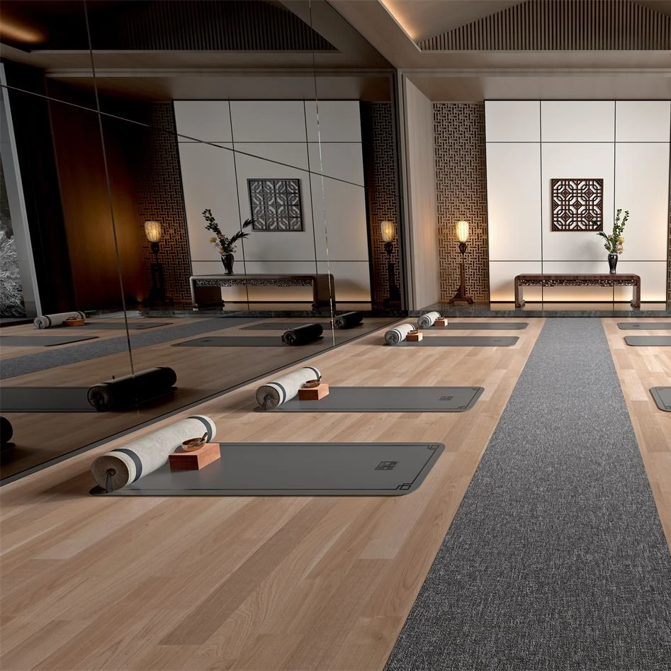 Деревянные виниловые полы Роскошные комнатные матовые домашние спортивные цветные ПВХ рулон современные виниловые полы для спортзала