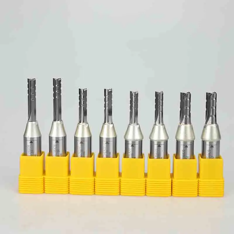 1 / 2 TCT Carbide tipped TCT router bits CNC engraving tools three edge file tooth straight groove milling cutter