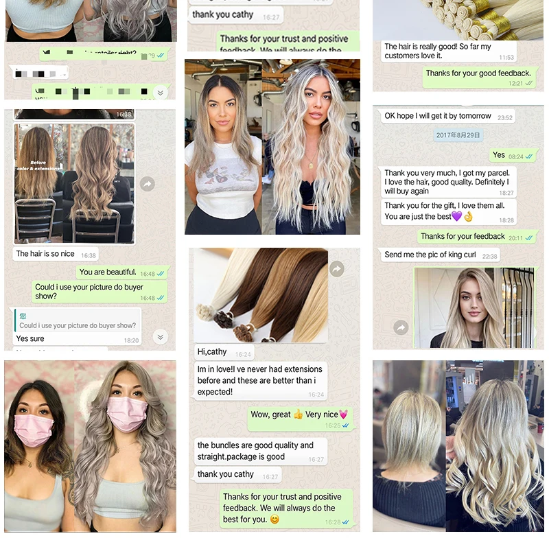 Nano Tip Hair Extensions Brown Blonde Highlights Nano Ring Human Hair Extensions Micro Link Human Hair Extensions Nano Tip