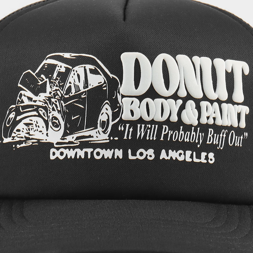 Wholesale Custom Printed Logo Custom Foam Truck Mesh Cap 3d Puff Print Trucker Hat  Gorras Mesh Trucker Hat with Rubber Patch