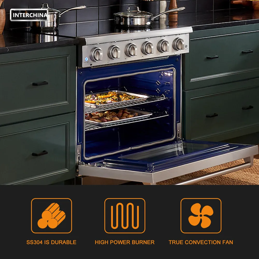Gas High-end intelligent electric table top gas hotair Oven