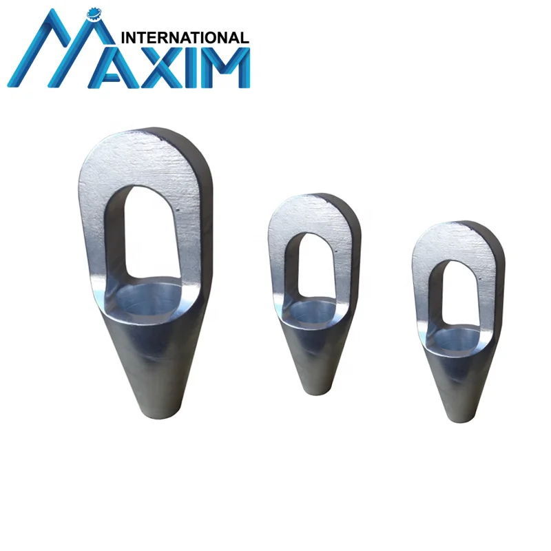 Hot Dipped Galvanizing Anchor Pendant Socket For Wire Rope