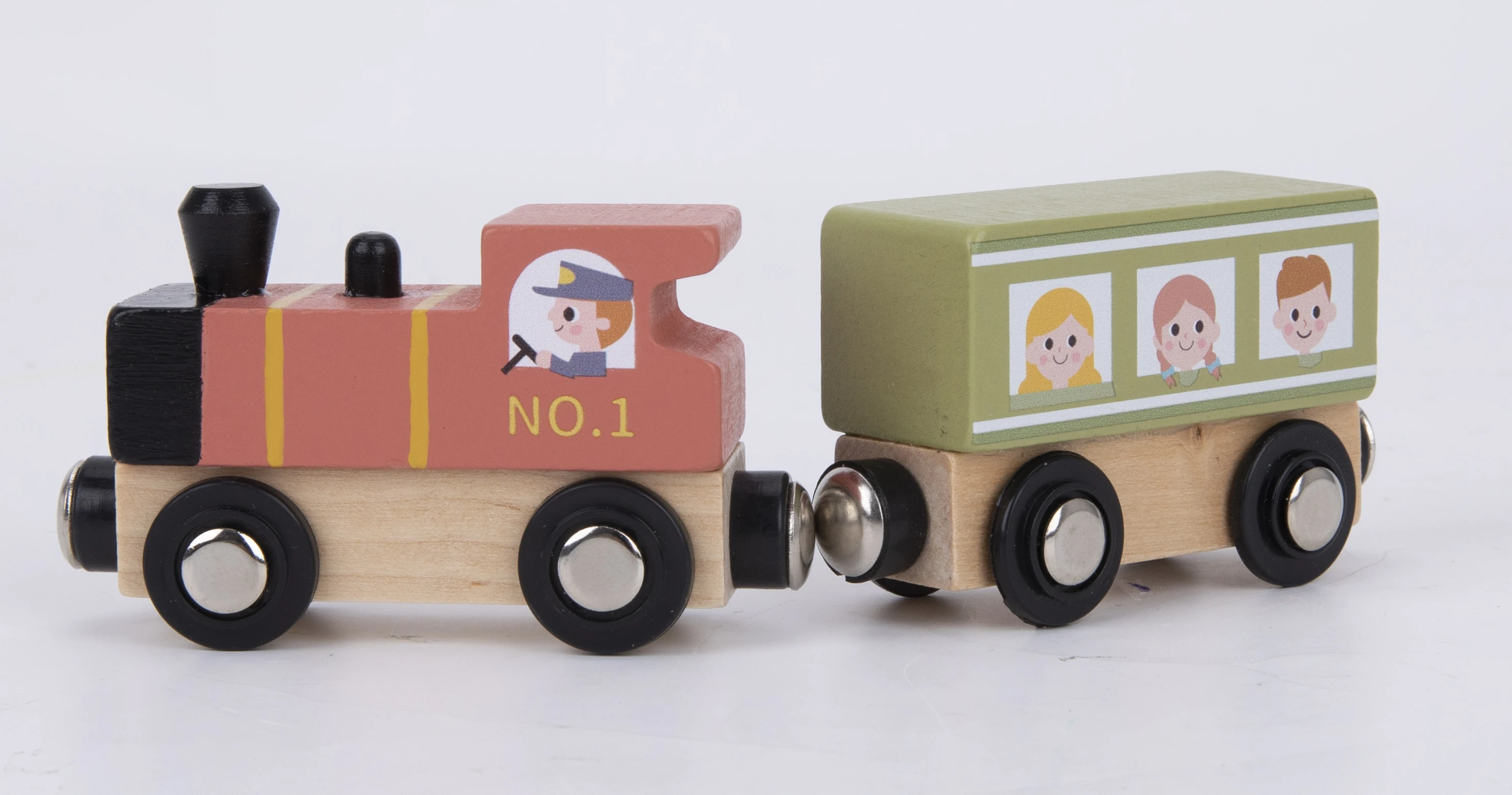 2024 High Quality Montessori Wooden Toy Car Model Transportation Street Sign Wooden Traffic Car