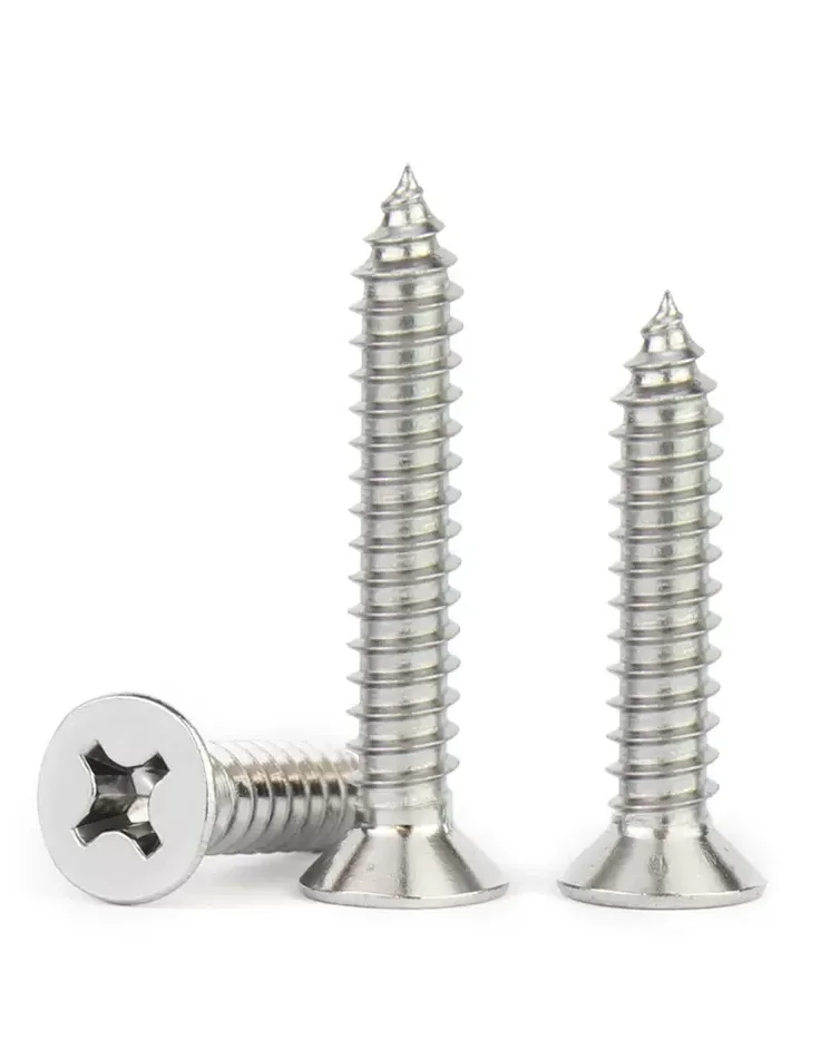 Wholesale High Quality  Metal CSK flat Pan Head Self Tapping Screws 304 stainless self tapping screw ka