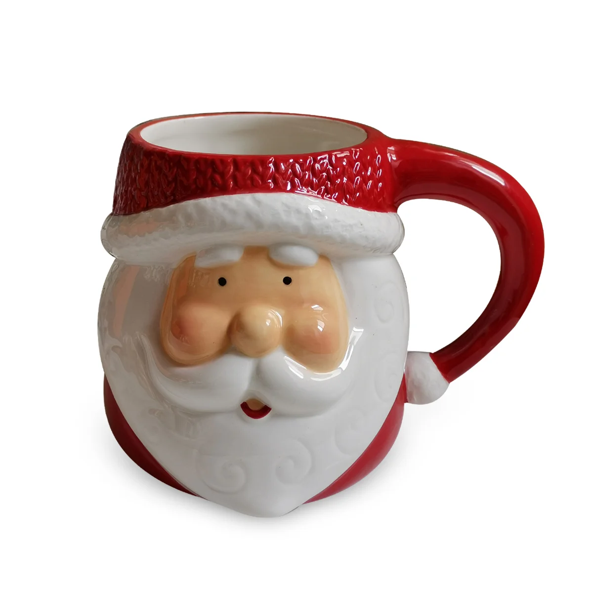 Christmas ceramic mug cartoon Creative Santa Mug  Coffee   Cup  3D modeling cup