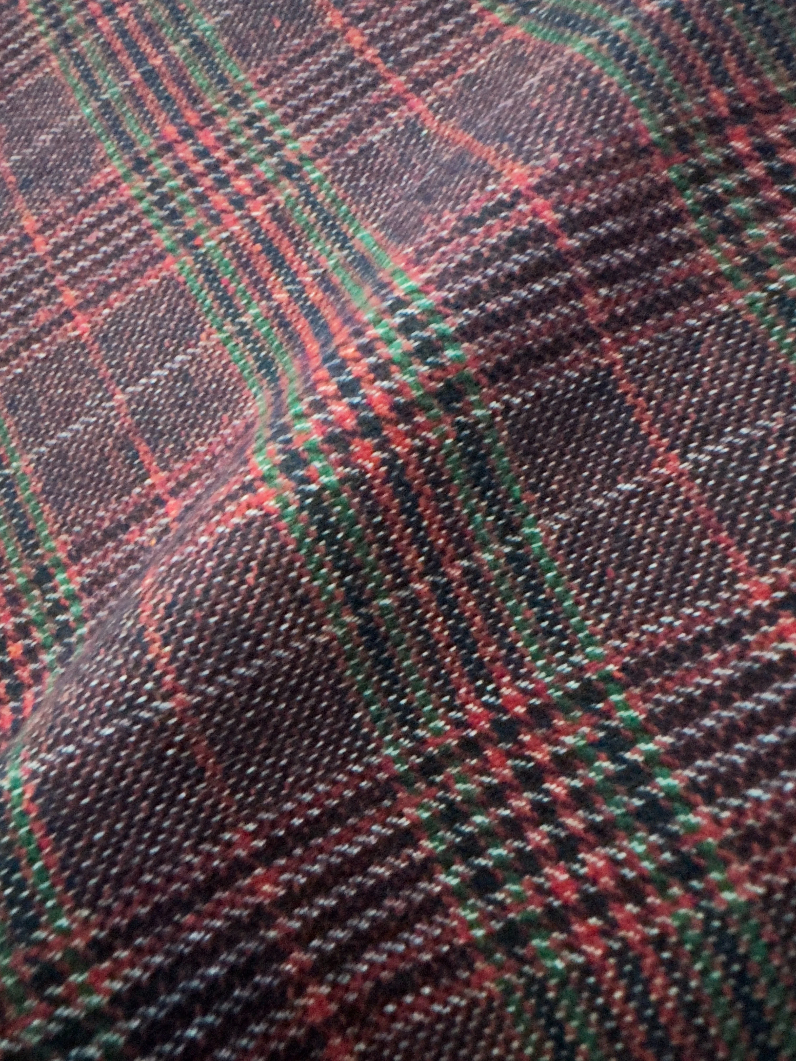 Scottish Check Woolen Tweed Fabric Used for Making Bespoke Tailored Goods Like Kilts Kilt Jackets and Waistcoats