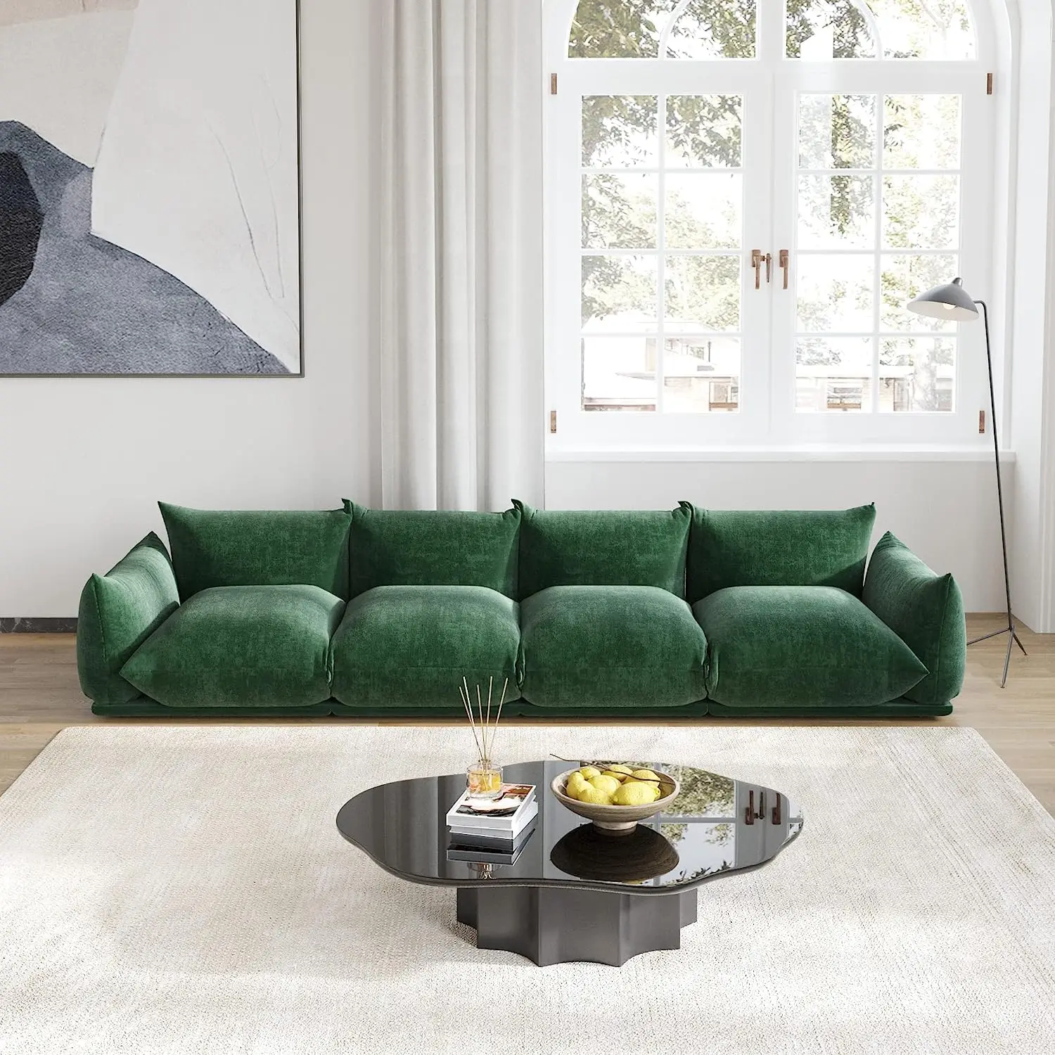 NOVA Modern Design Bread Creative Shape Couch Upholstered Sofa Comfort Fabric 2 Seater Sofa Couch Living Room Furniture Sets