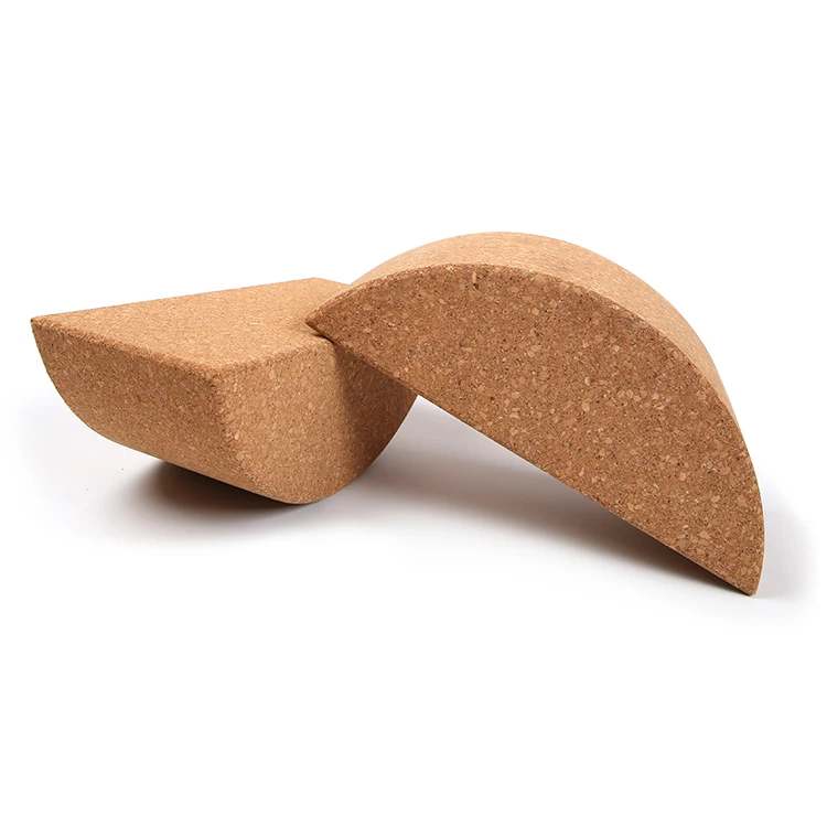  Wholesale 100% natural cork yoga block
