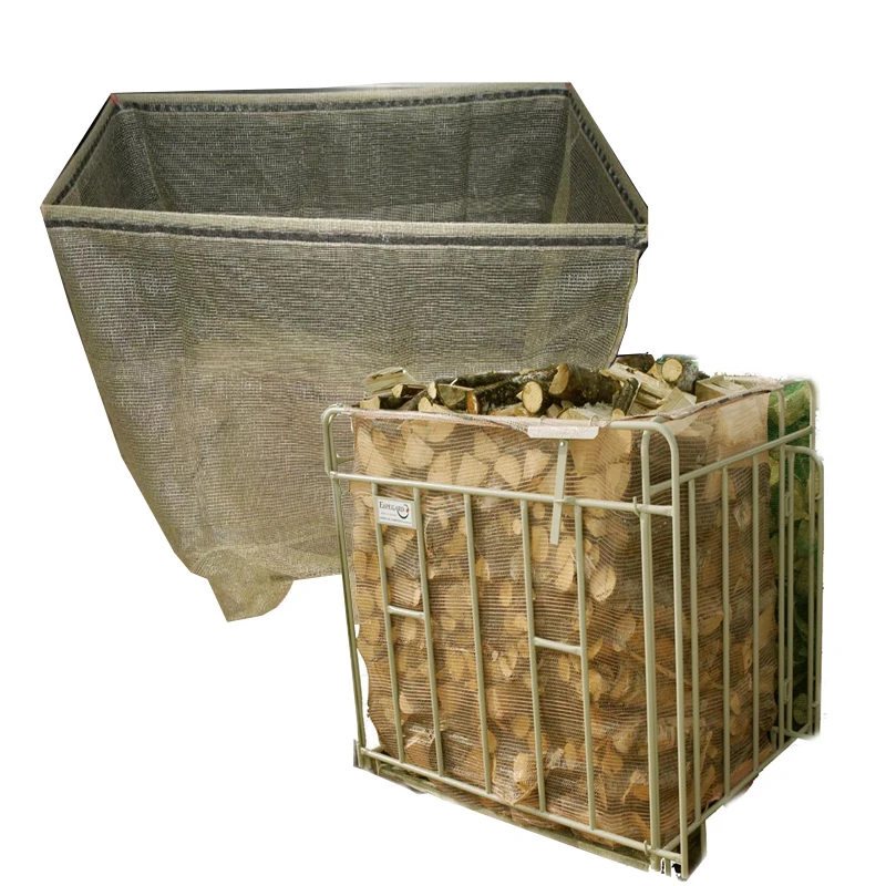 Durable wholesale logs 80cm mesh firewood net bag/net bags
