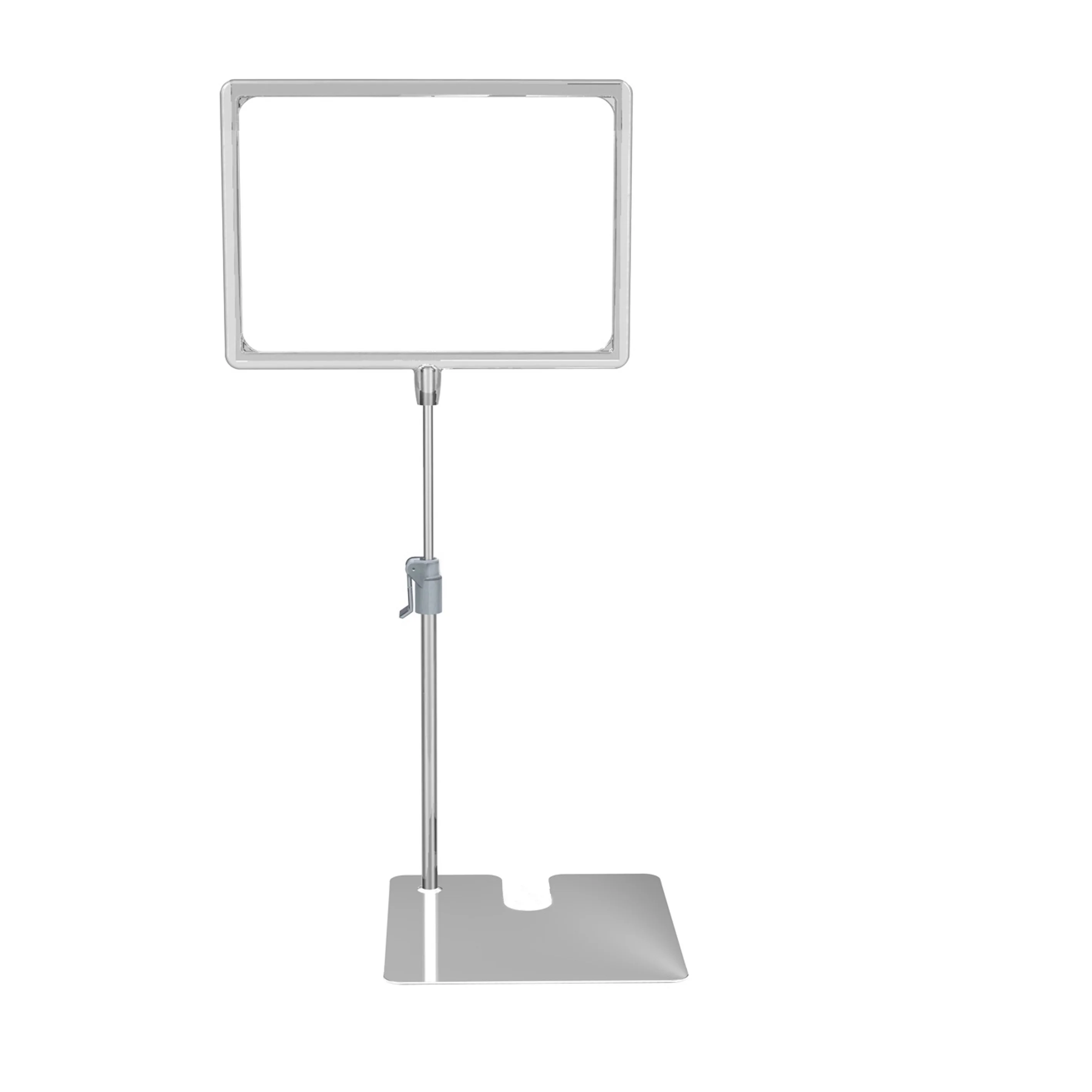 Free sample B6 A3 A4 POP/POS frames with stands for supermarket display