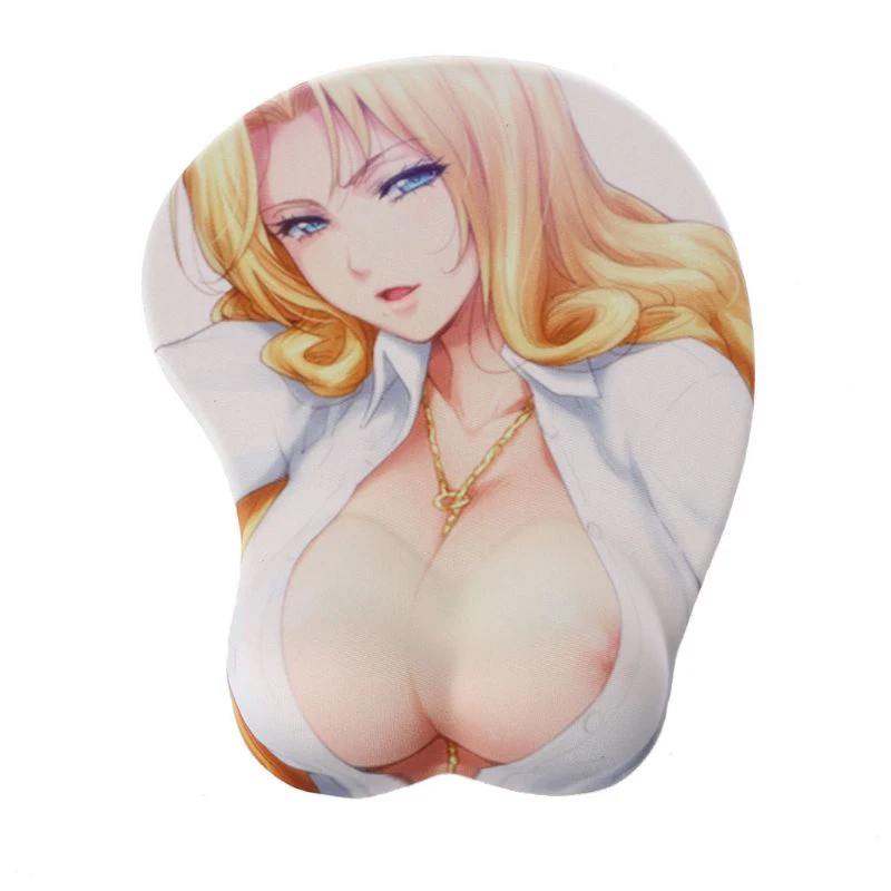 3d Big Boobs Sexy Girl Gel Mouse Pad On The Japan Anime Gaming Carton