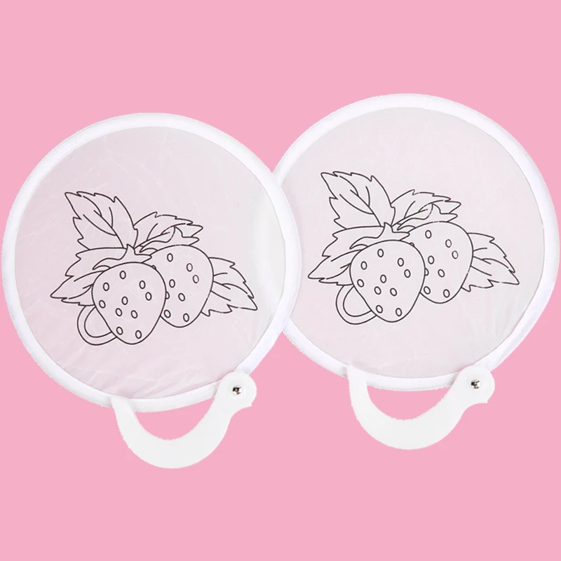 Складные бамбуковые изделия, изготовленные на заказ Пустые Детские художественные Материалы для творчества, группа веера, подарок, ручная роспись, бумажный веер, складной веер