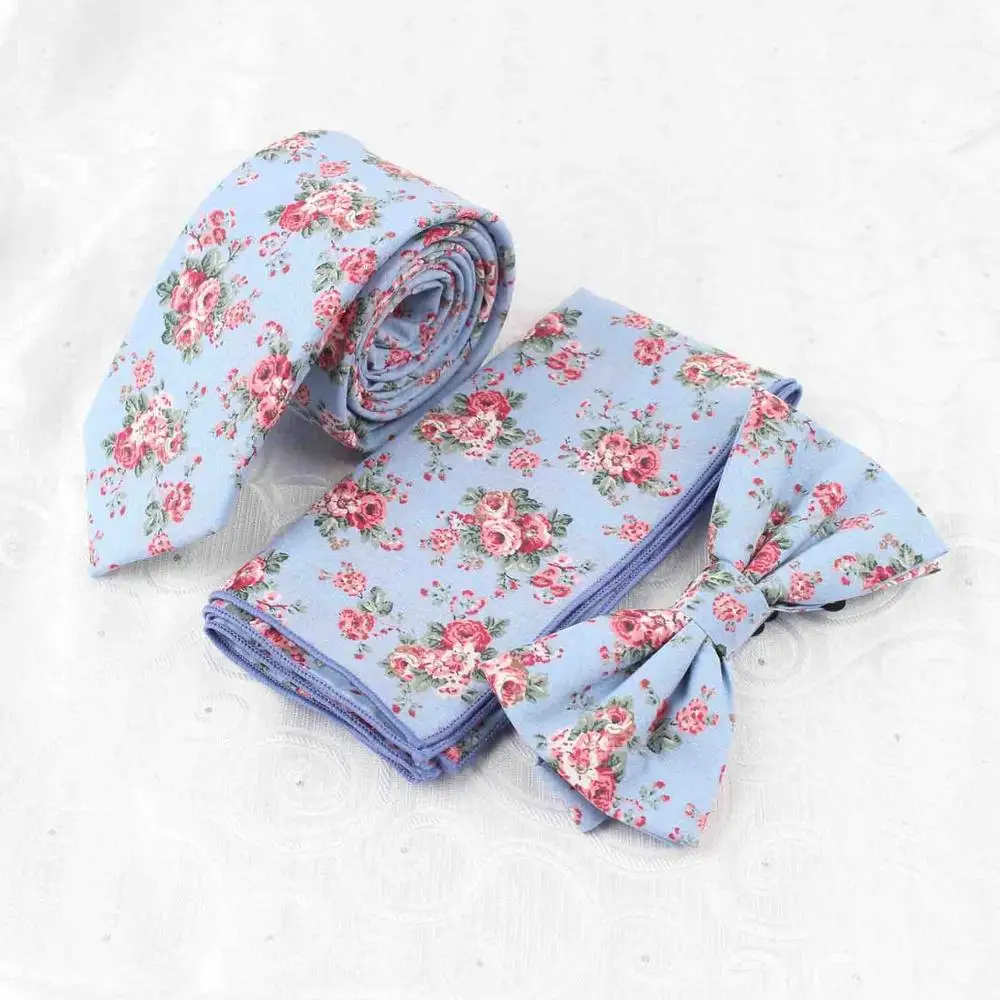
 Новые цветочные печатных быстром темпе способствуют поддержанию весенние женские свадебные туфли 6,5 см шеи галстук-бабочка, комплект 100% хлопок для женщин и мужчин бабочка галстук-бабочка платок нагрудный платок  