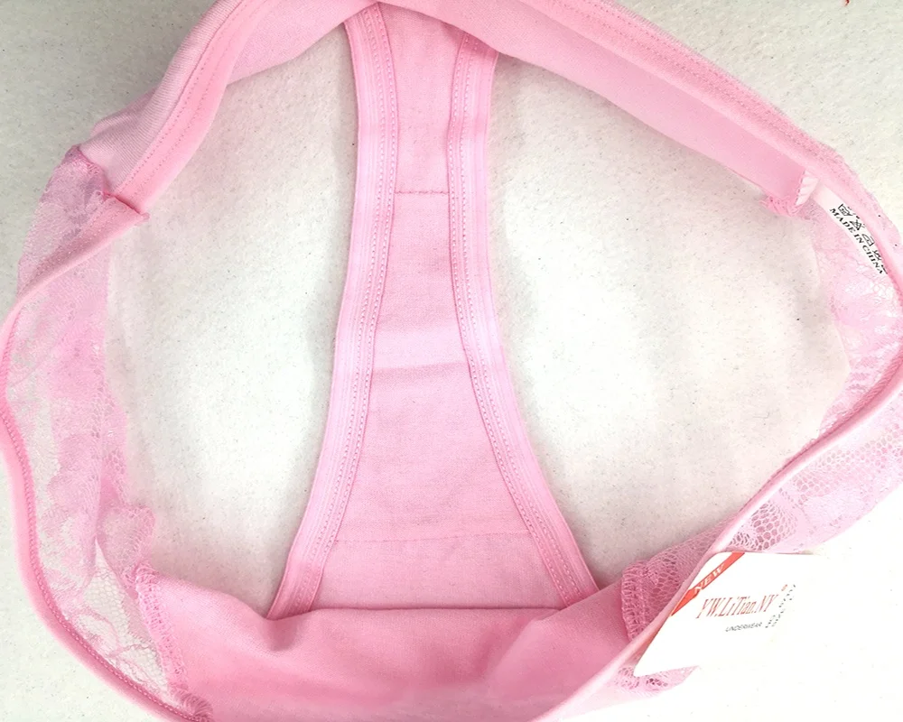 
Trending hot products side lace sexy t-back bikini open girl woman underwear panty thong 