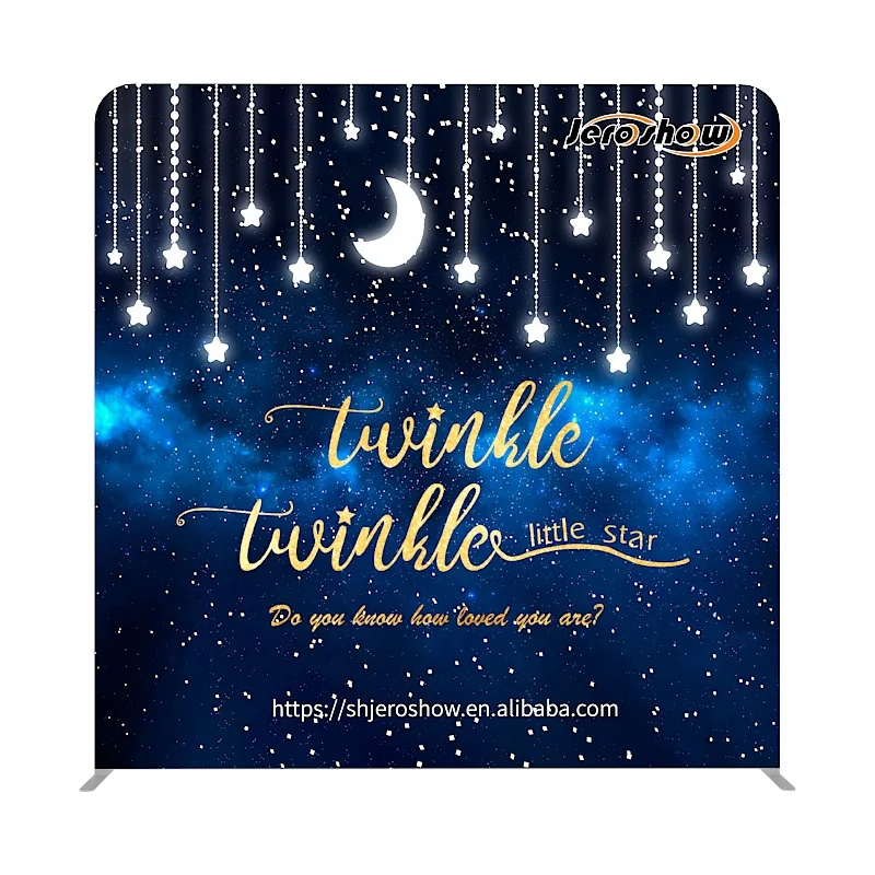 Heavy Duty Tension Fabric Backdrop Frame With Display 8X8 Ft Expo Easy Trade Show Booth Cover Tube Display Tension Fabric Banner