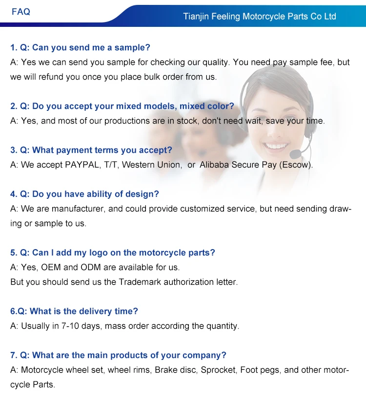 3.5*17 inch front wheel 4.25*17 inch rear wheel