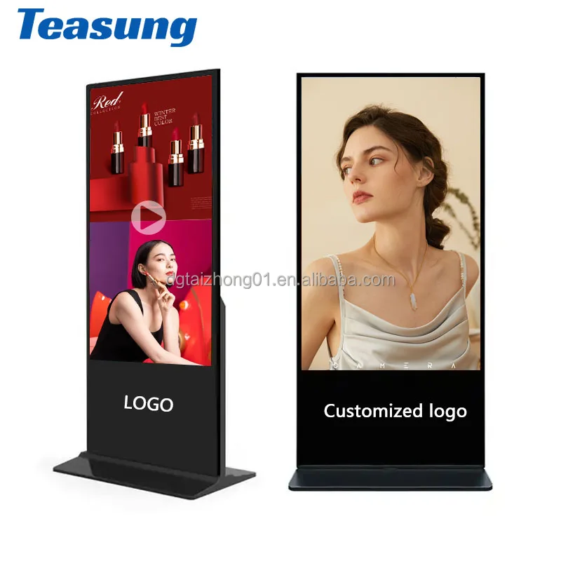 32/43/49/55/65 inch vertical floor standing advertising machine touch LCD display video network HD player signage digital screen