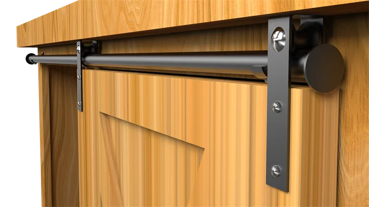 Factory Wholesale High Quality Barn Door Carbon Steel Sliding Hanging Door Roller Guide Cabinet Door Sliding Rail