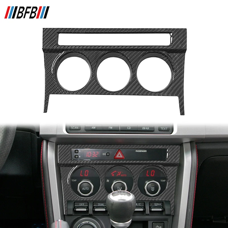 BFB Dry Carbon Fiber Center Control Panel Trim Cover Interior Trim For Subaru BRZ Toyota 86 2012-2020