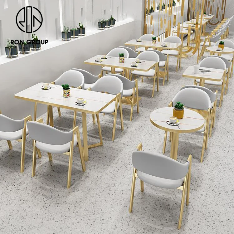 Coffee shop fast food square commercial marble cafe round leather restaurant sofa bench furniture booth seating table chair set