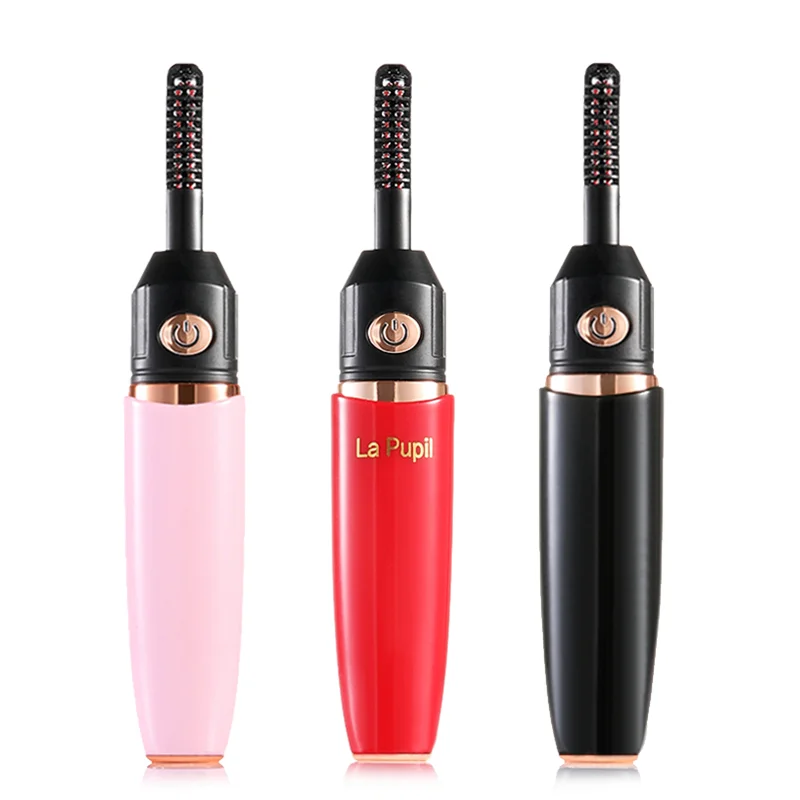 Makeup Tool USB Rechargeable Fast Heating Electric Eyelash Curler with Indicator Light