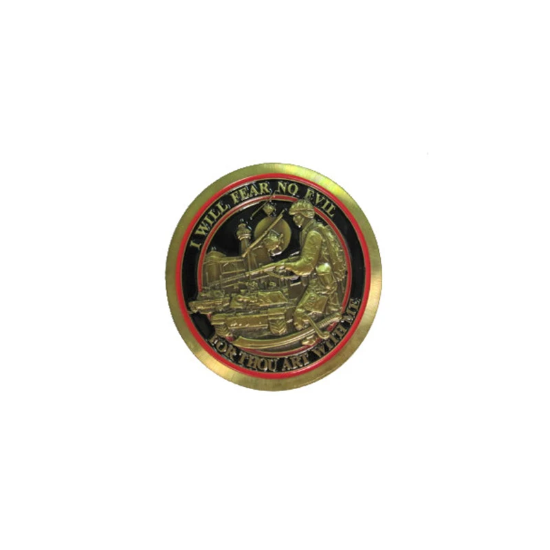 
Factory custom copper coin pirate skull print embossed coin 